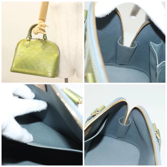 LOUIS VUITTON Monogram Vernis Alma PM Hand Bag Jivre - Picture 15 of 15